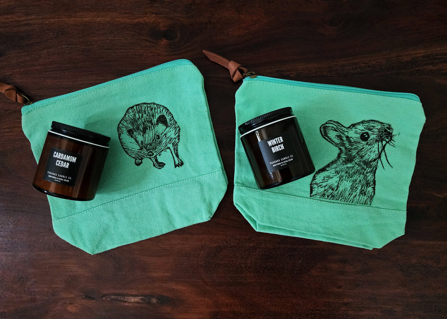 Clearout Sale Bundle: Paradox Candle Co. Candle and Notions Pouch