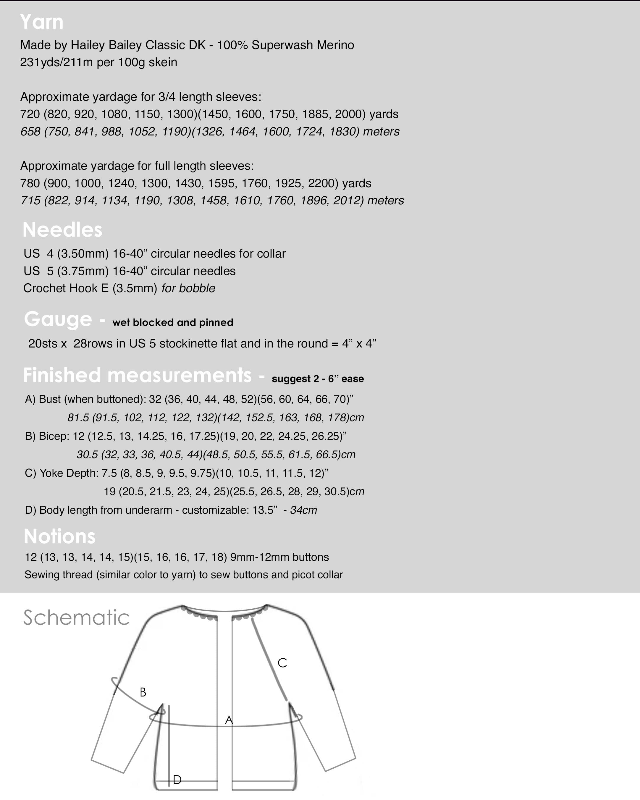 Flower Child Cardigan Kit (Knit)