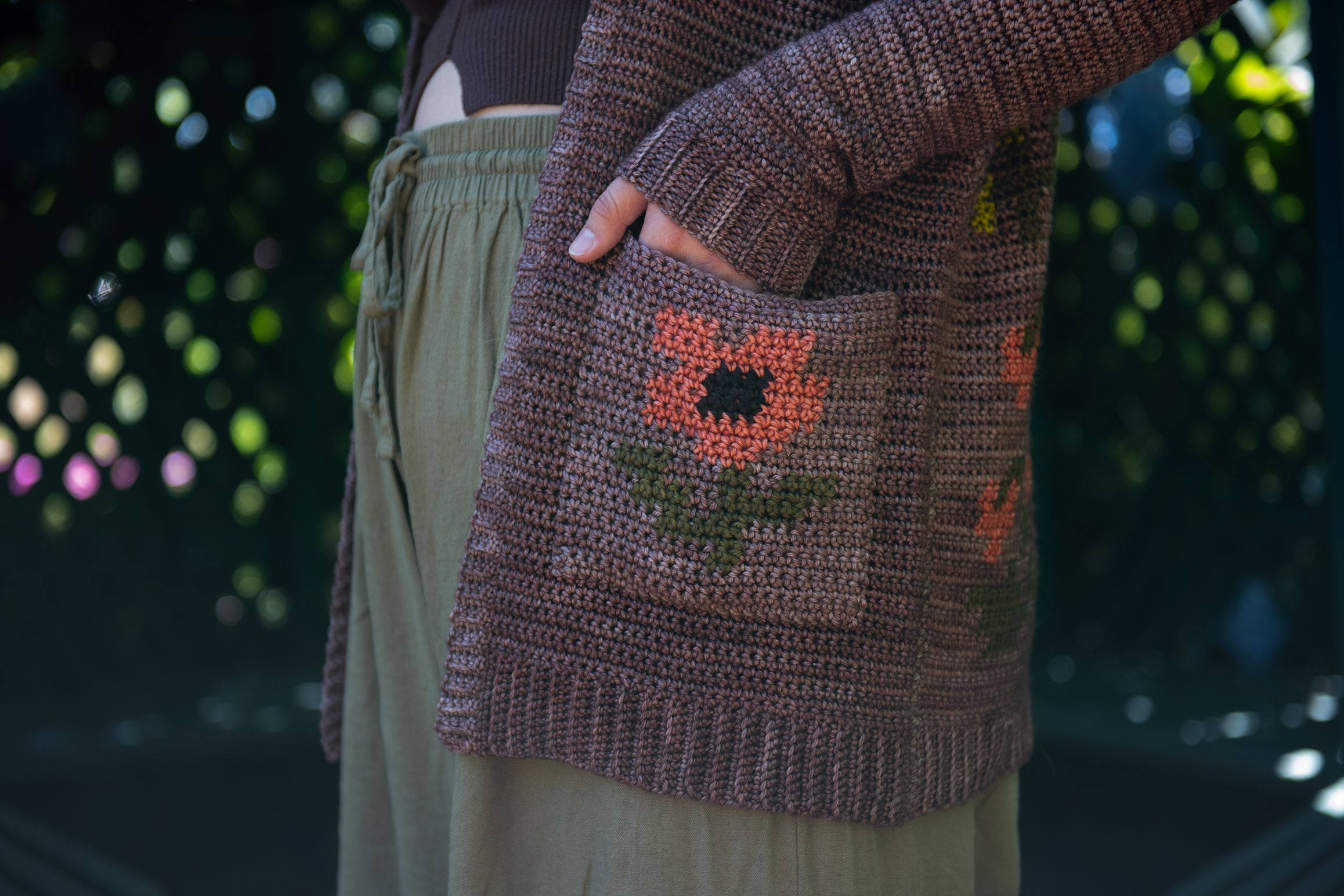 Sheepestry Cardigan Kit (Crochet) - CONTRAST COLORS ONLY