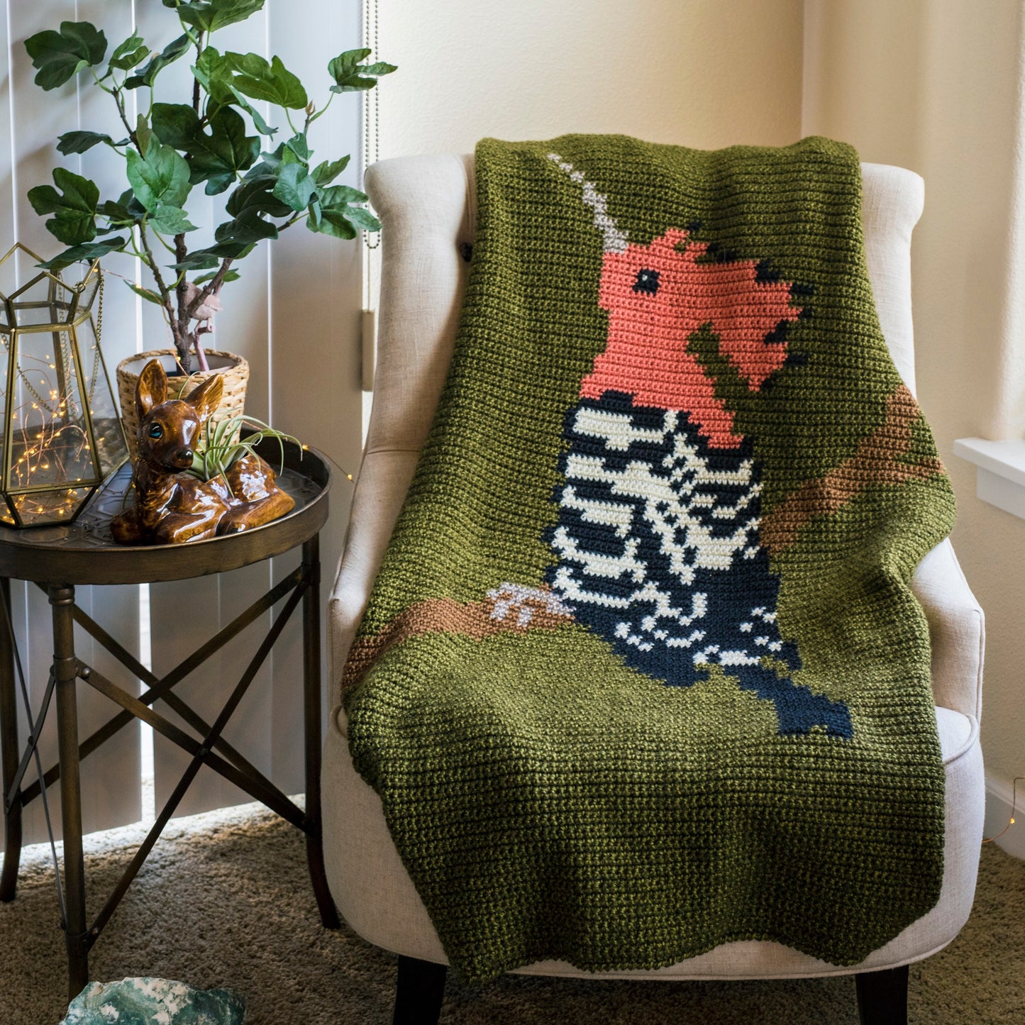 Crochet Pattern: The Hoopoe Throw