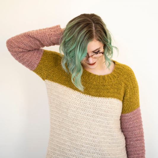 Crochet Pattern: The Spoonbill Sweater