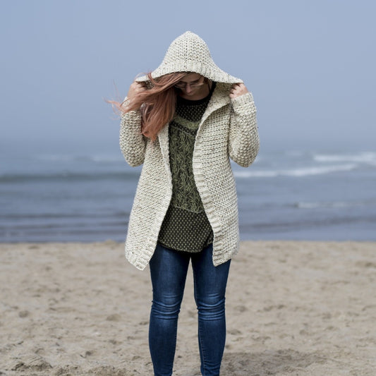 Crochet Pattern: The Albatross Hooded Cardigan