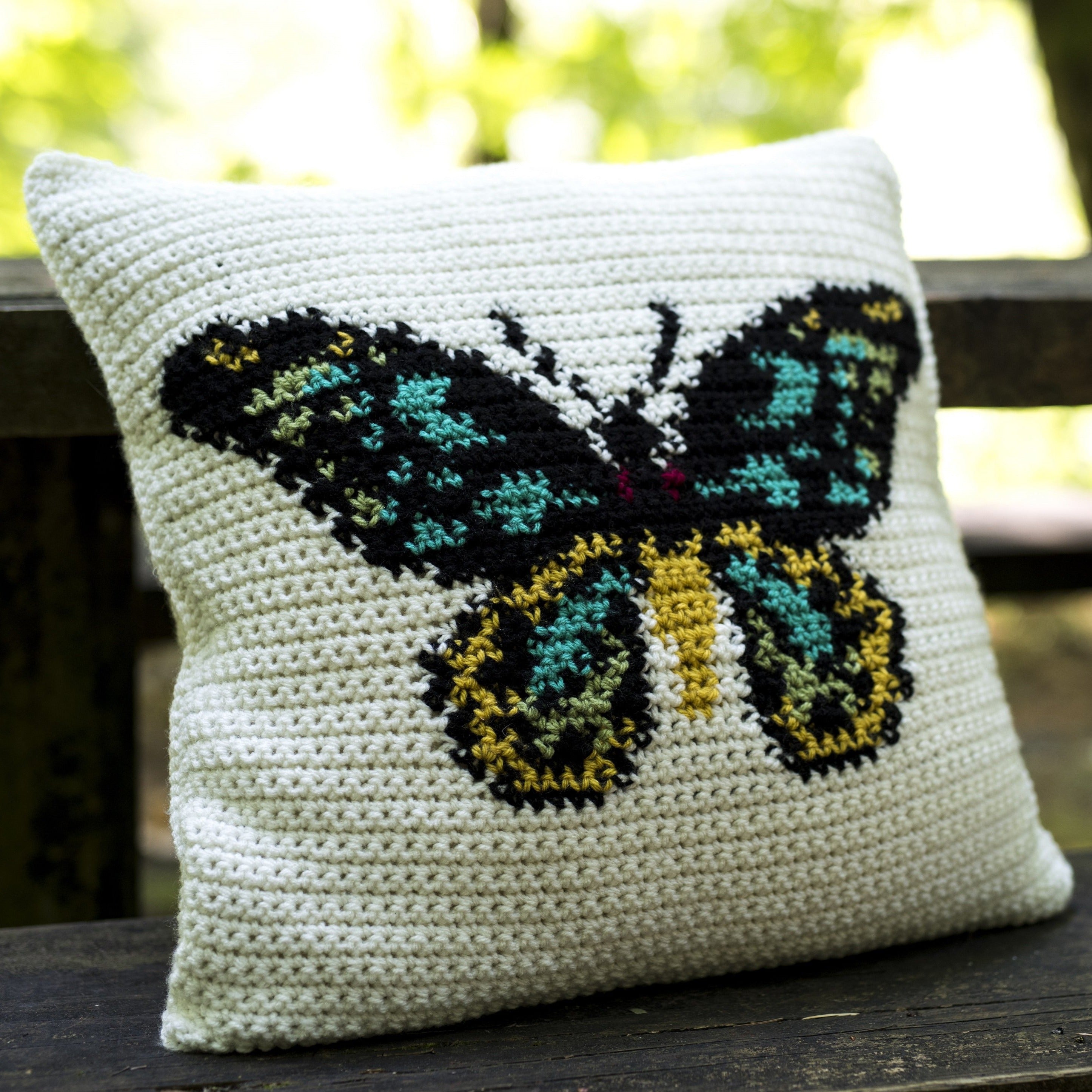 Crochet Pattern: The Birdwing Pillow