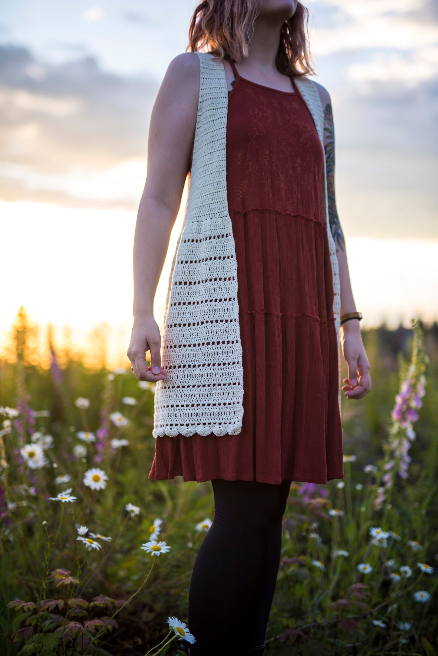 Crochet Pattern: The Egret Vest