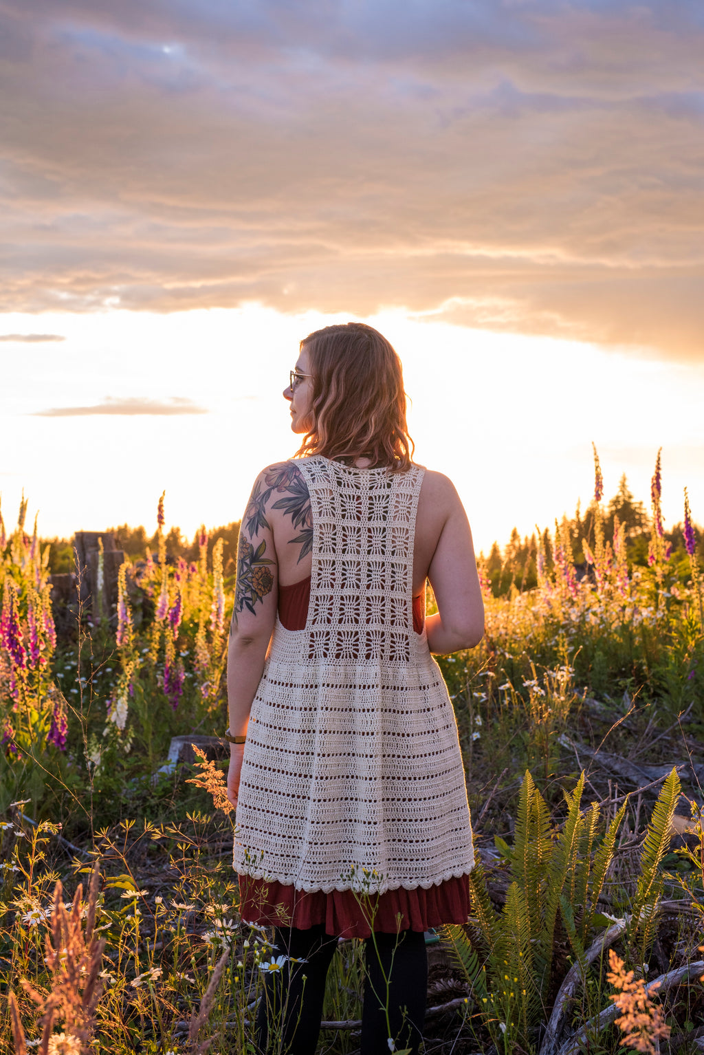 Crochet Pattern: The Egret Vest