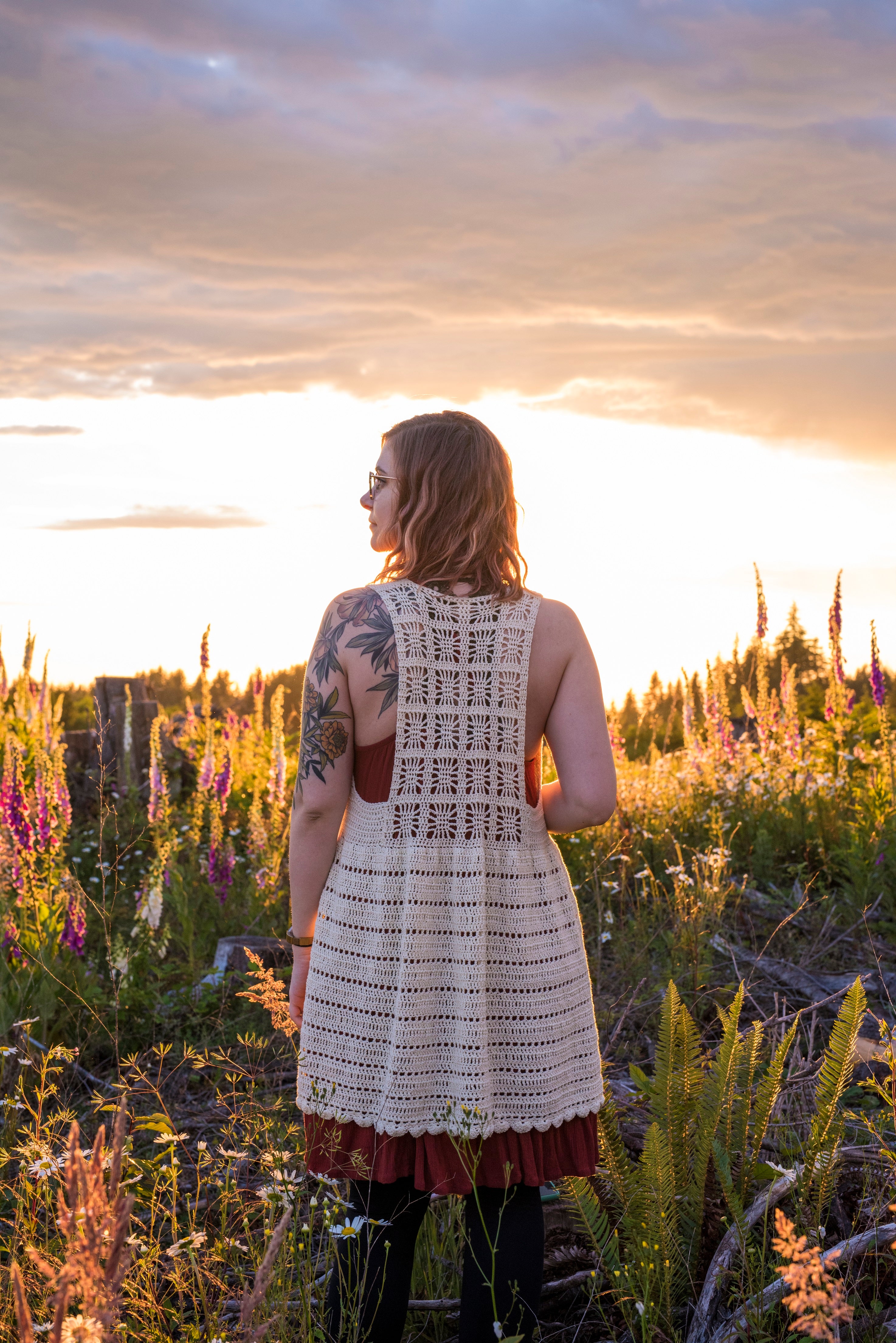 Crochet Pattern: The Egret Vest