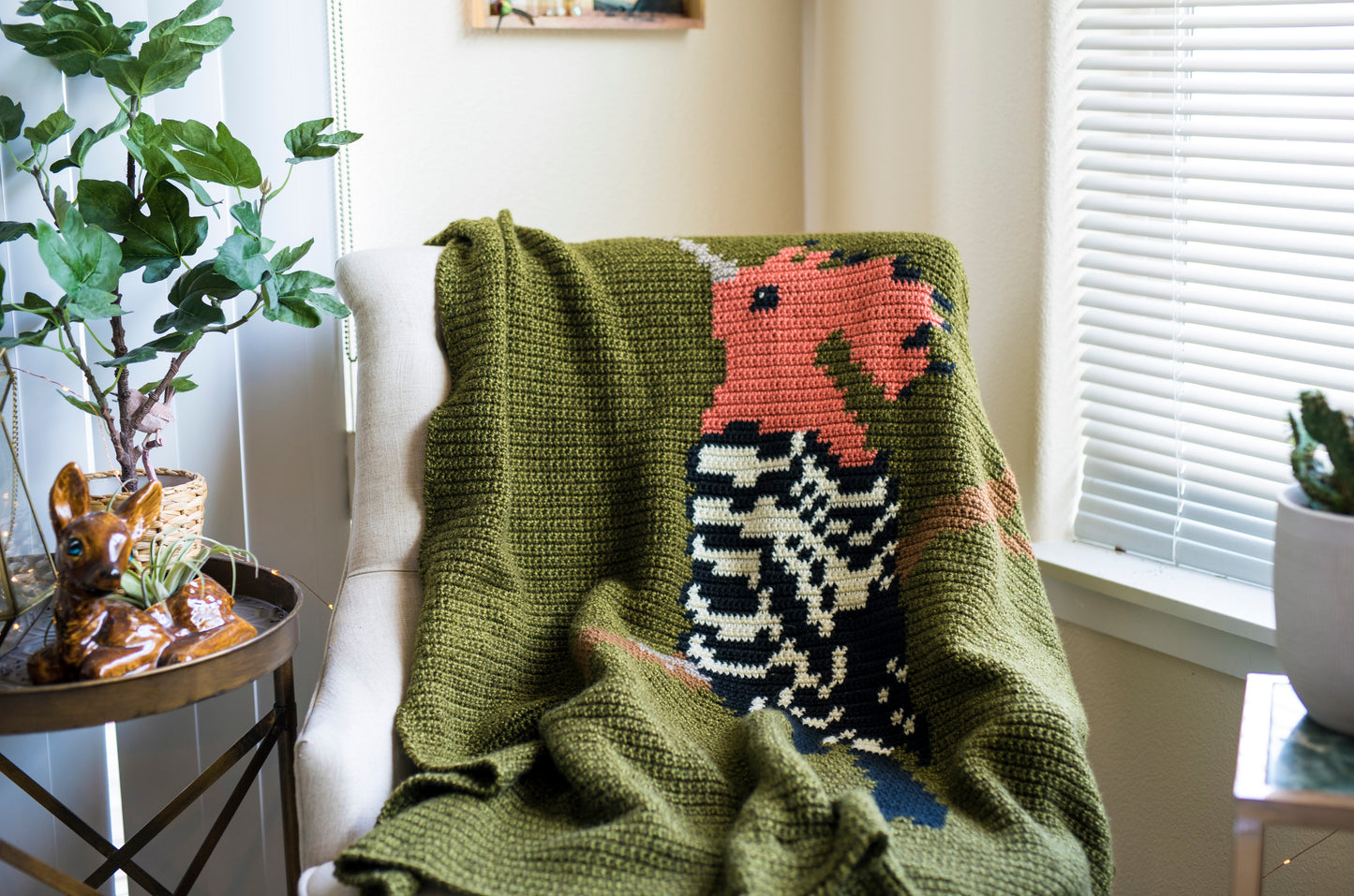 Crochet Pattern: The Hoopoe Throw