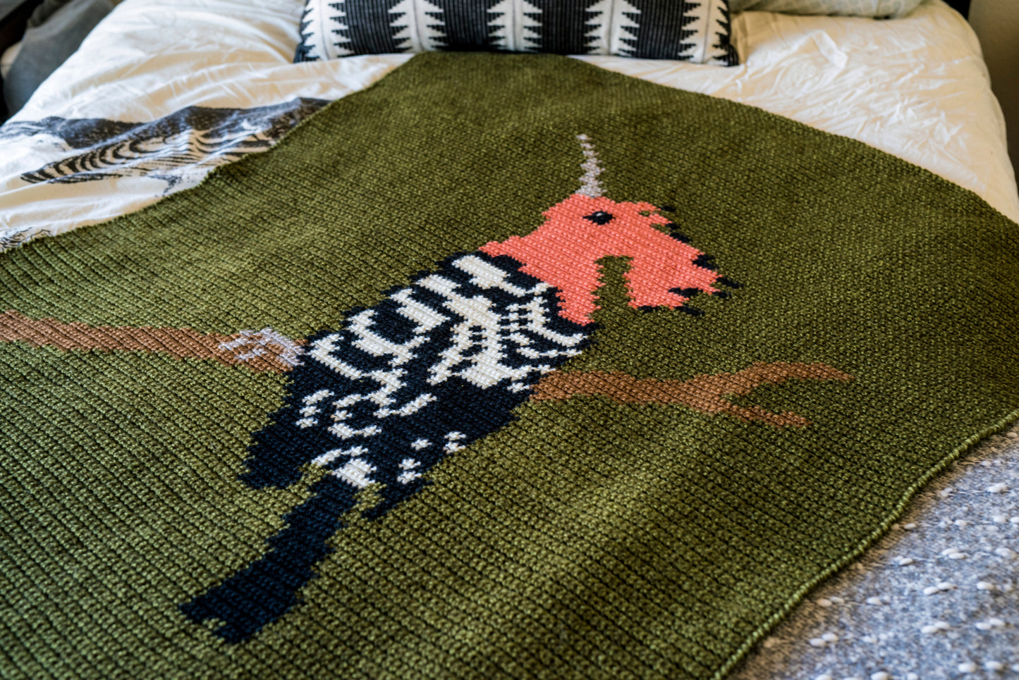 Crochet Pattern: The Hoopoe Throw