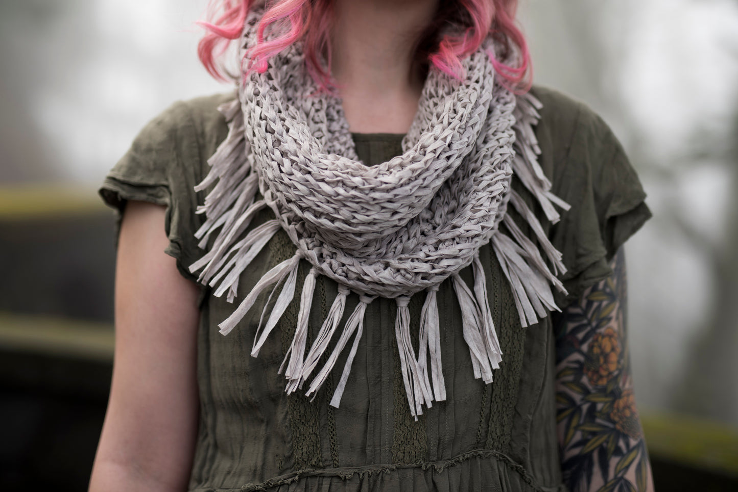 Crochet Pattern: The Mockingbird Infinity Scarf