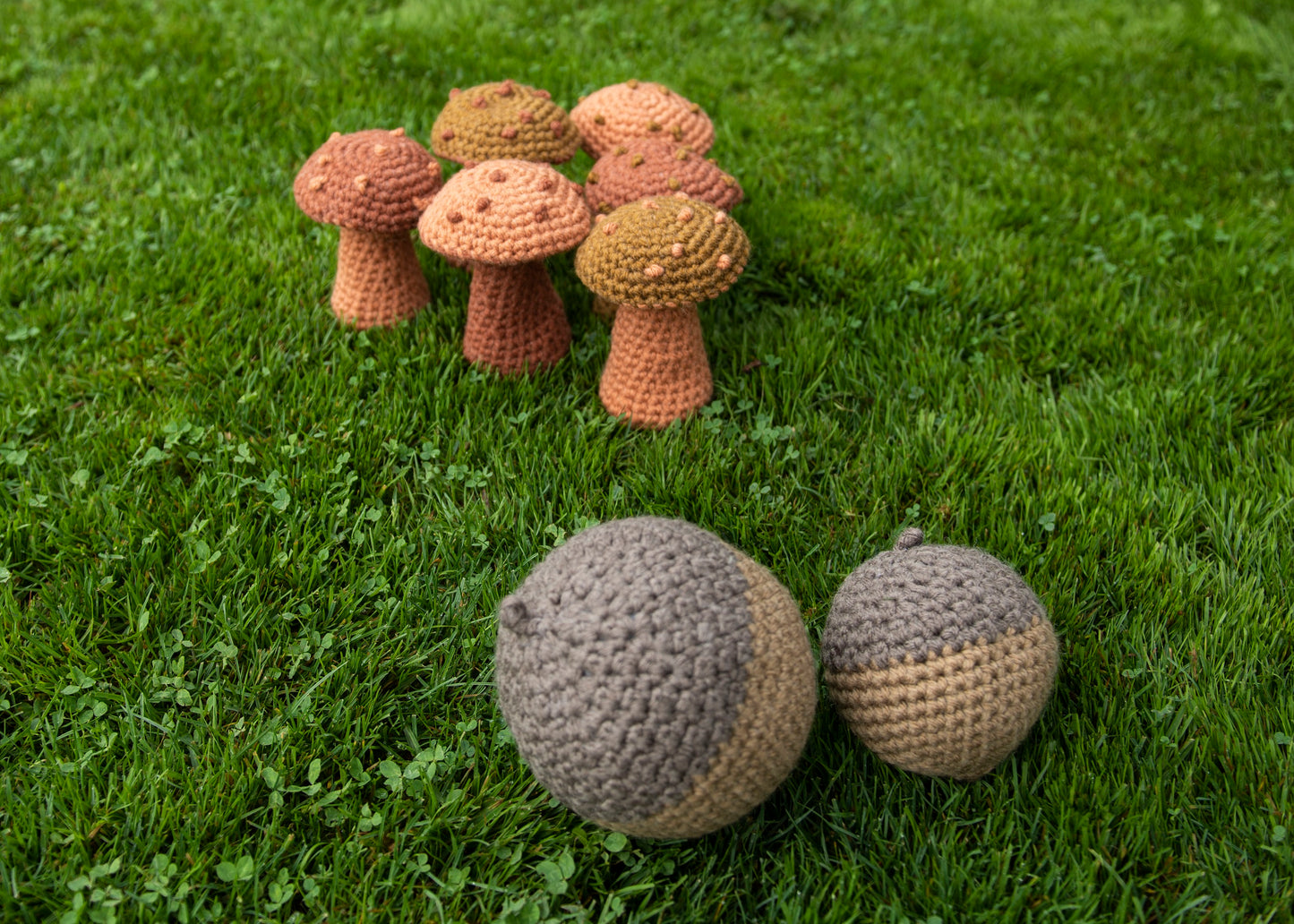 Crochet Pattern: Amanita Strike Bowling Set