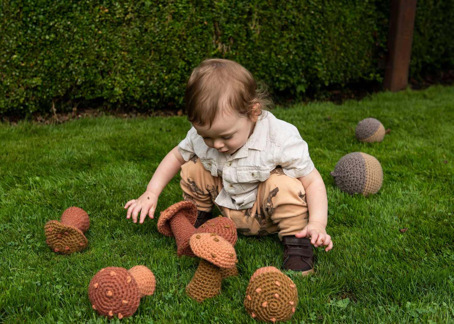 Crochet Pattern: Amanita Strike Bowling Set