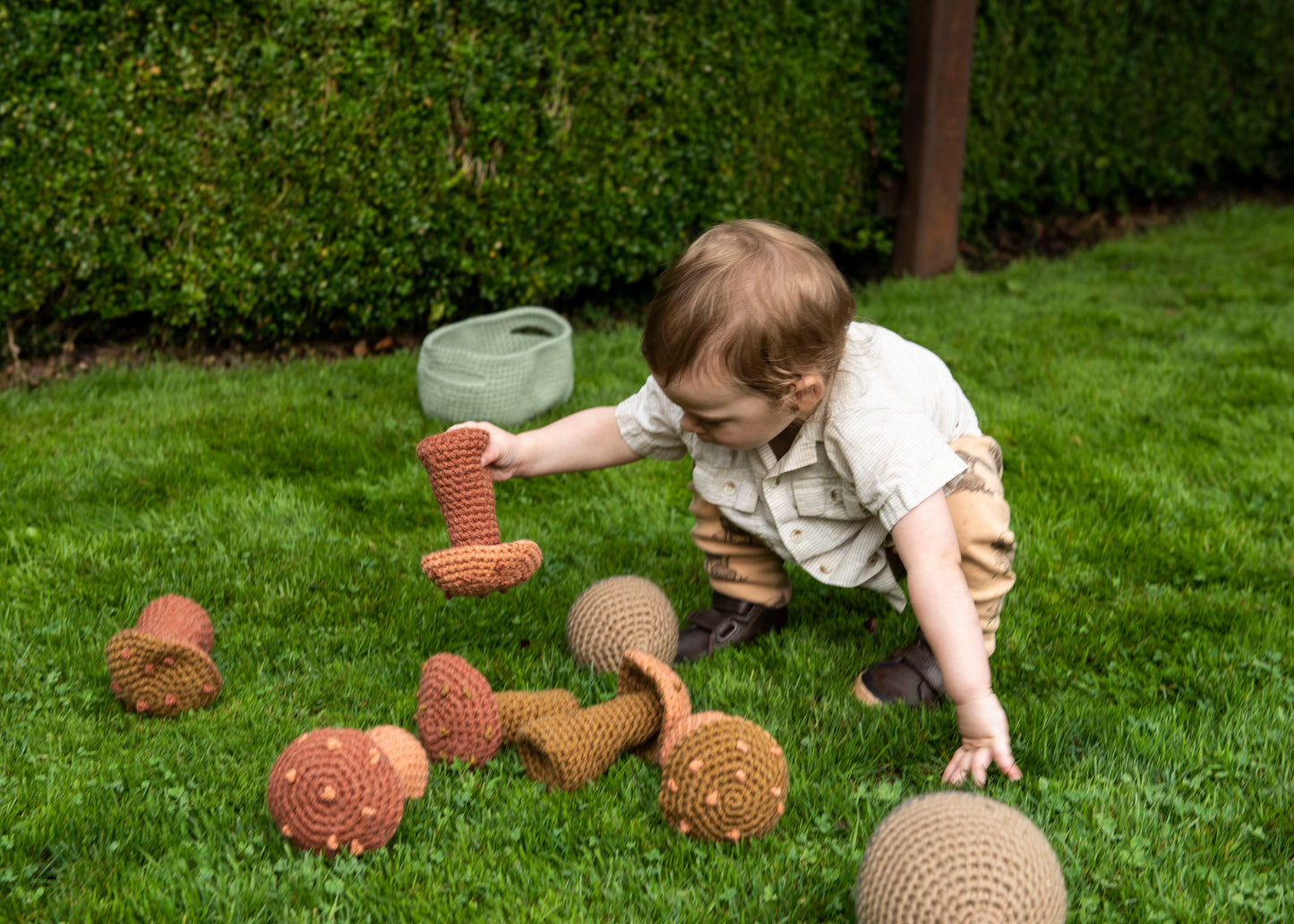 Crochet Pattern: Amanita Strike Bowling Set