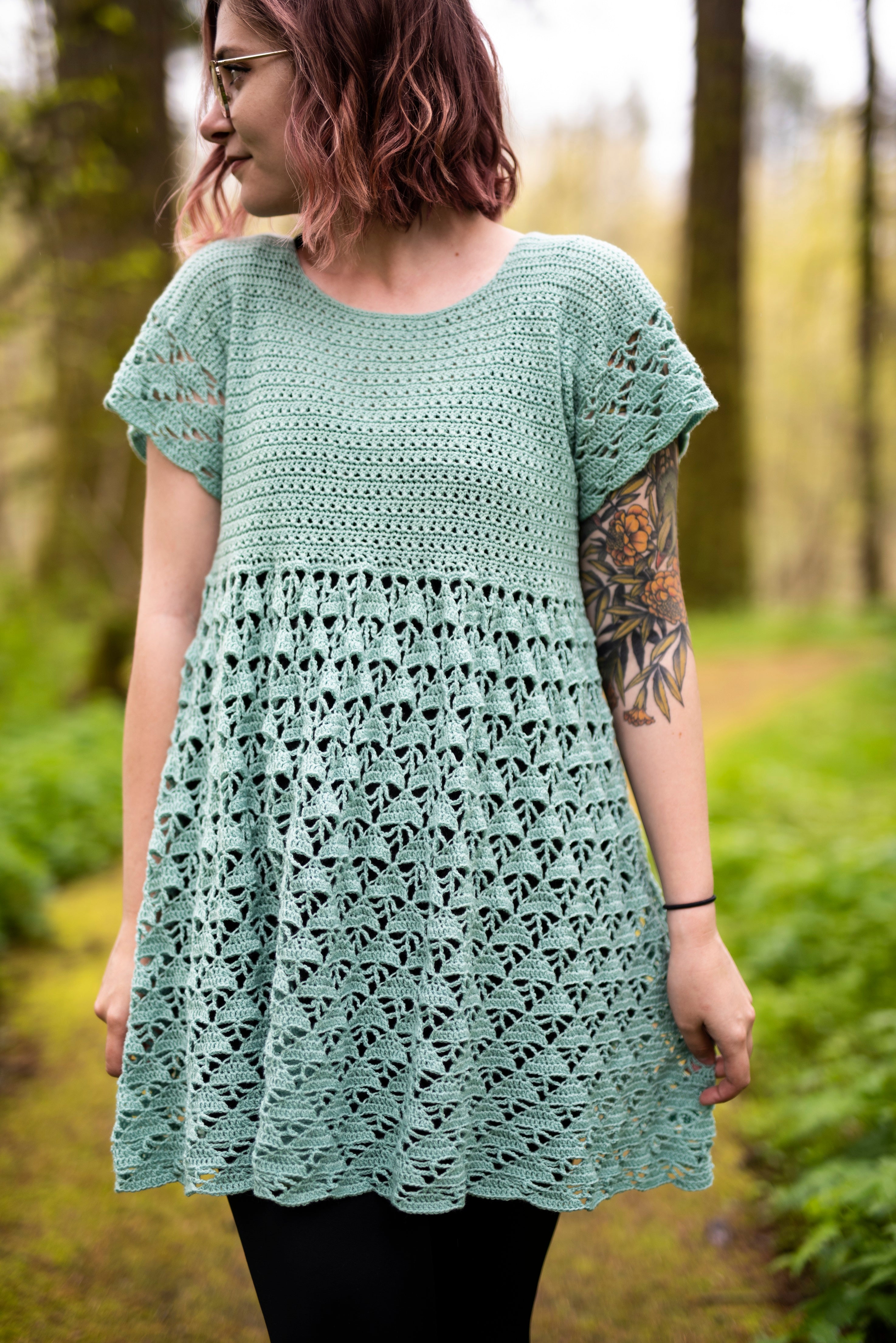 crochet tunic dress Crochet Pattern: The Tern Tunic Dress